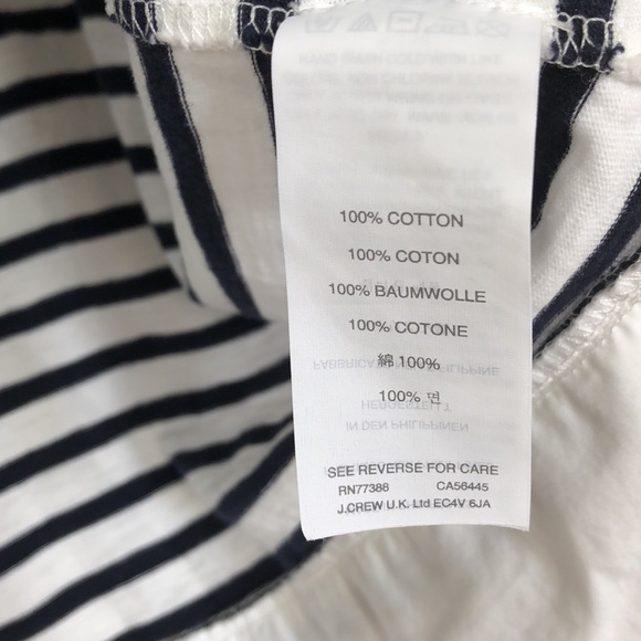 J. Crew Striped Lace-Up Top - Picture 8 of 9